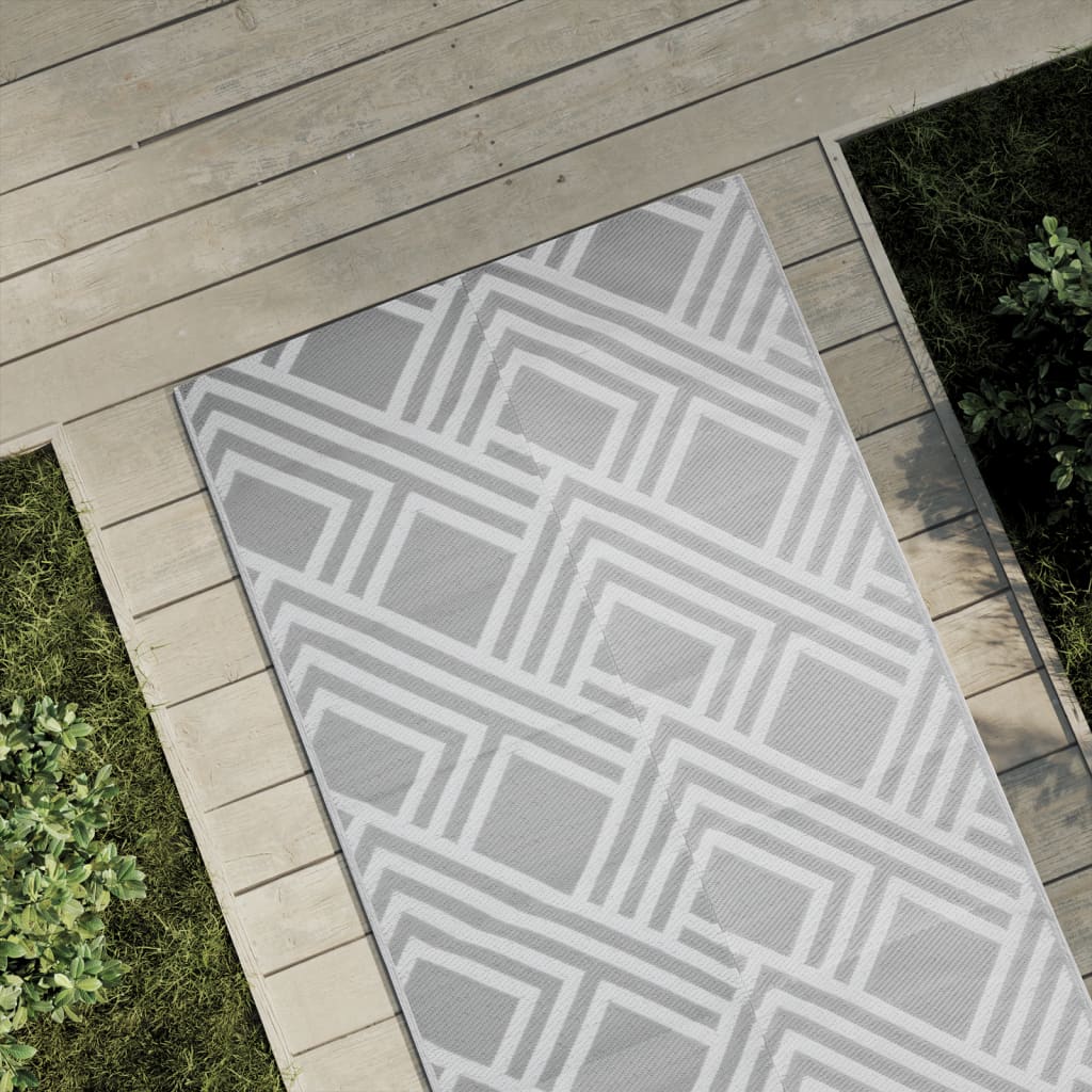 vidaXL Tapis d'extérieur Gris 80x150 cm PP