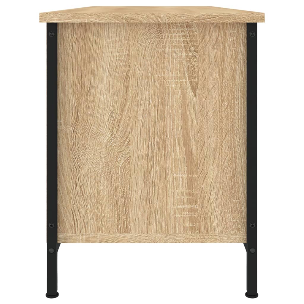 vidaXL Meuble TV chêne sonoma 102x35x45 cm bois d'ingénierie