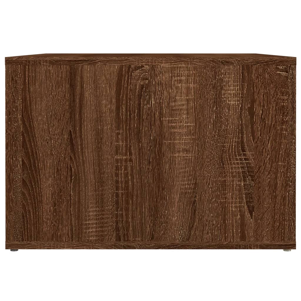 vidaXL Table de chevet Chêne marron 57x55x36 cm Bois d'ingénierie
