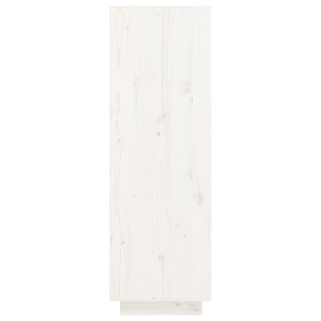 vidaXL Armoire à chaussures blanc 30x34x105 cm bois de pin massif