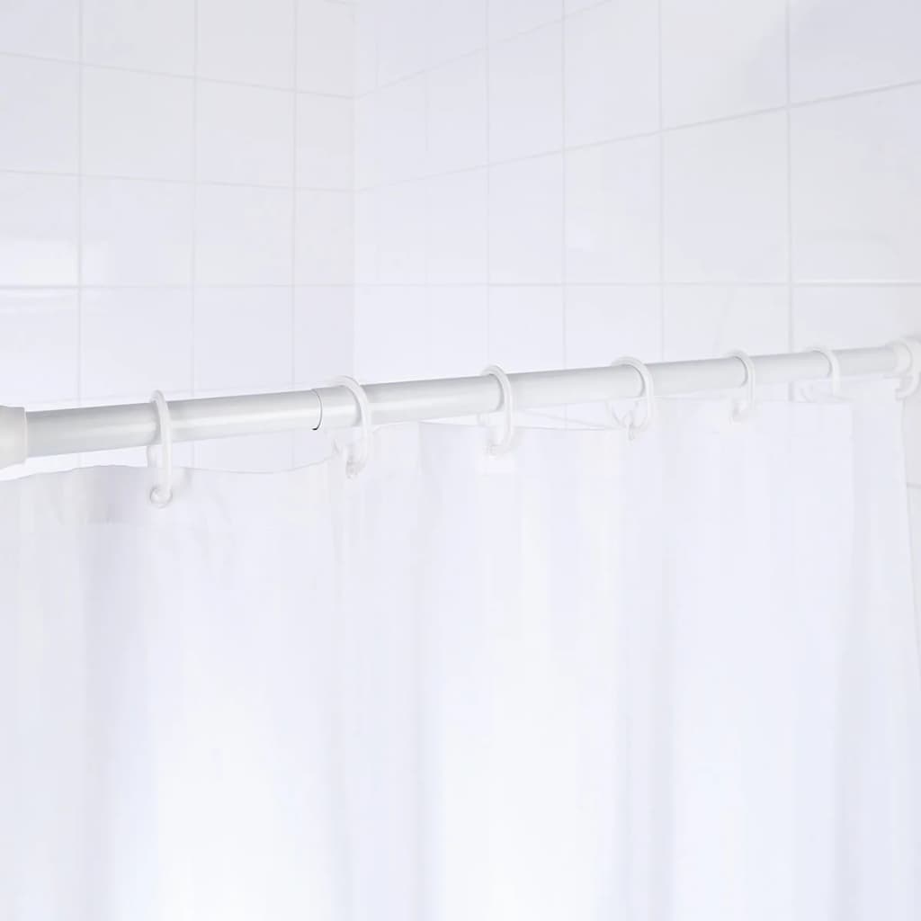 RIDDER Tringle de rideau de douche télescopique 70-115 cm Blanc 55101