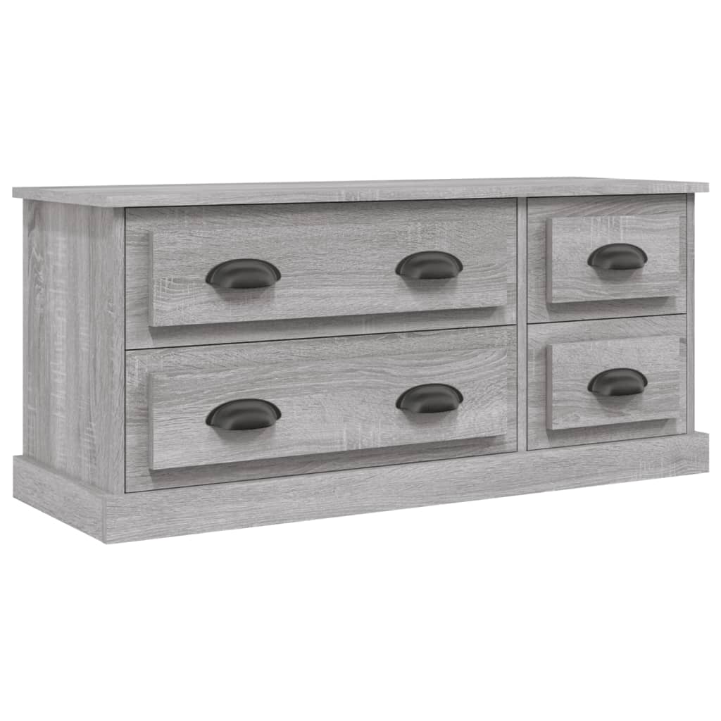 vidaXL Meuble TV sonoma gris 100x35,5x45 cm bois d'ingénierie