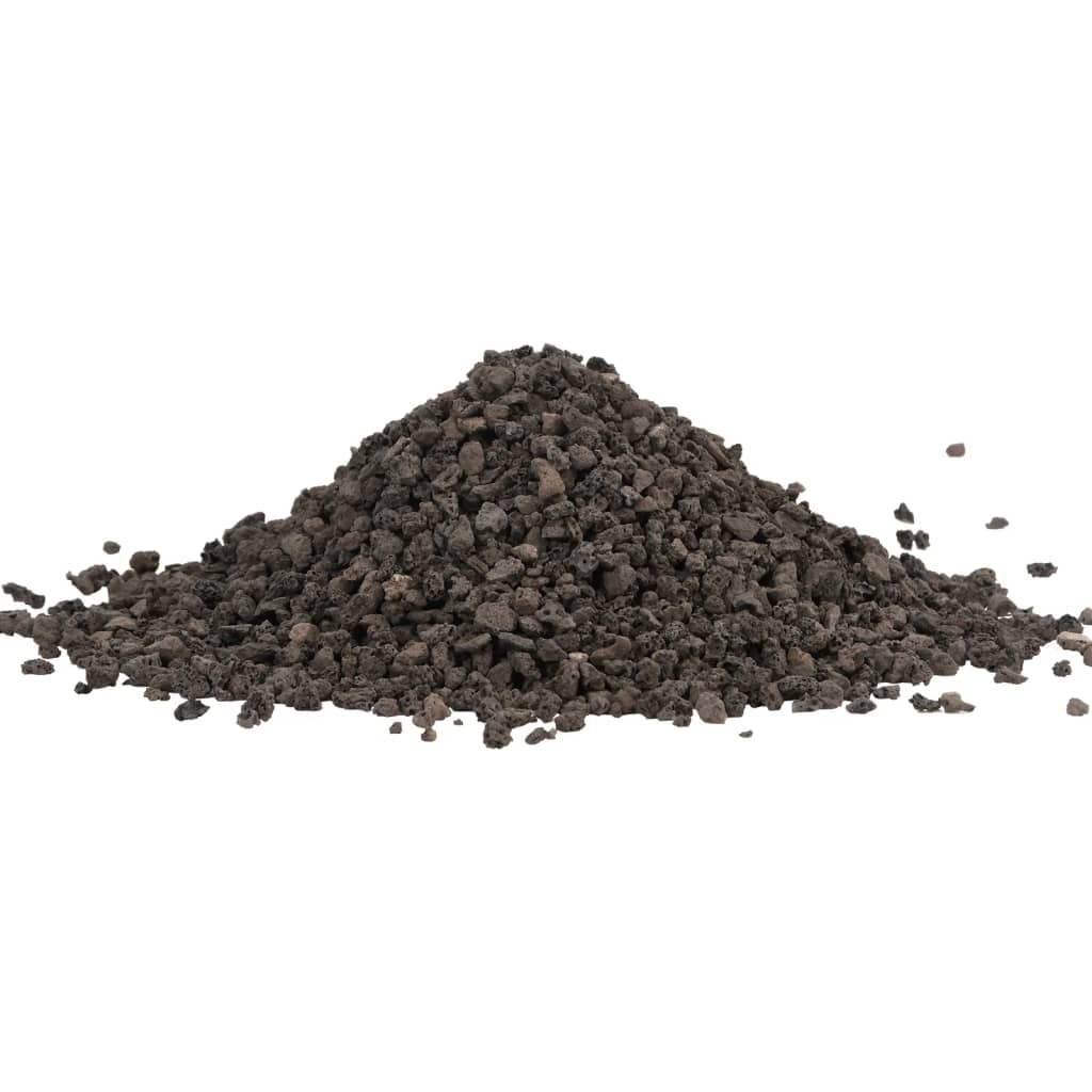 vidaXL Gravier de basalte 25 kg noir 5-8 mm