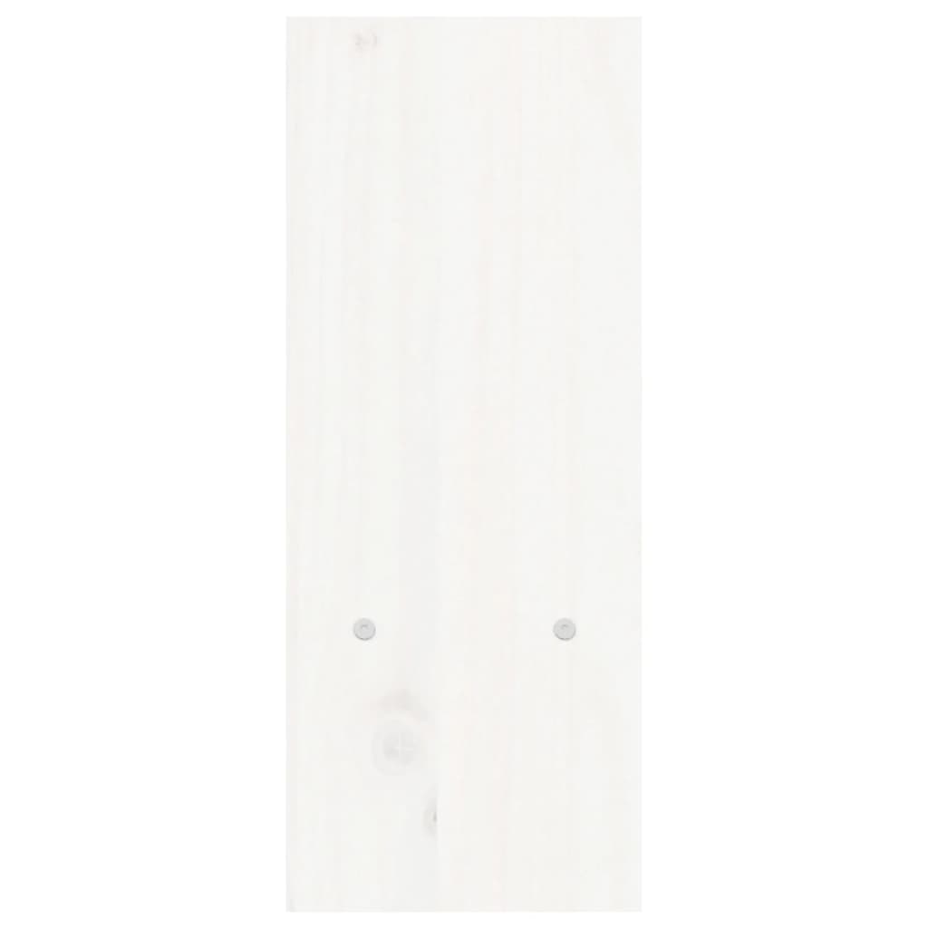 vidaXL Support pour moniteur Blanc (39-72)x17x43 cm Bois de pin solide