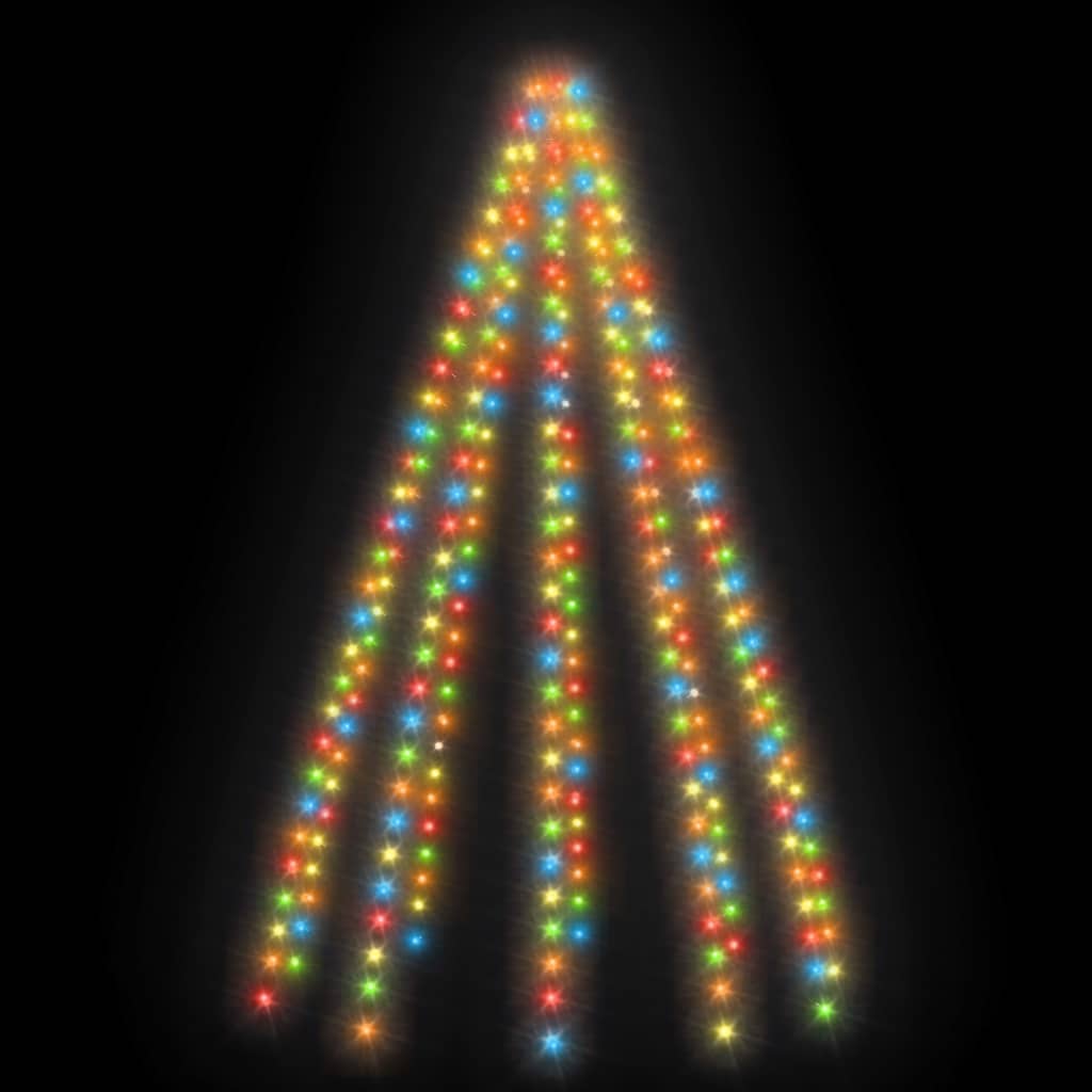 vidaXL Guirlande lumineuse d'arbre de Noël 250 LED colorées 250 cm