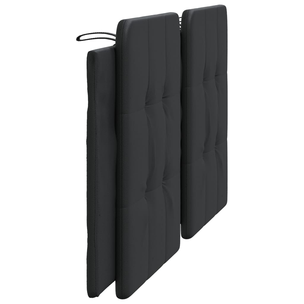 vidaXL Coussin de tête de lit noir 180 cm similicuir