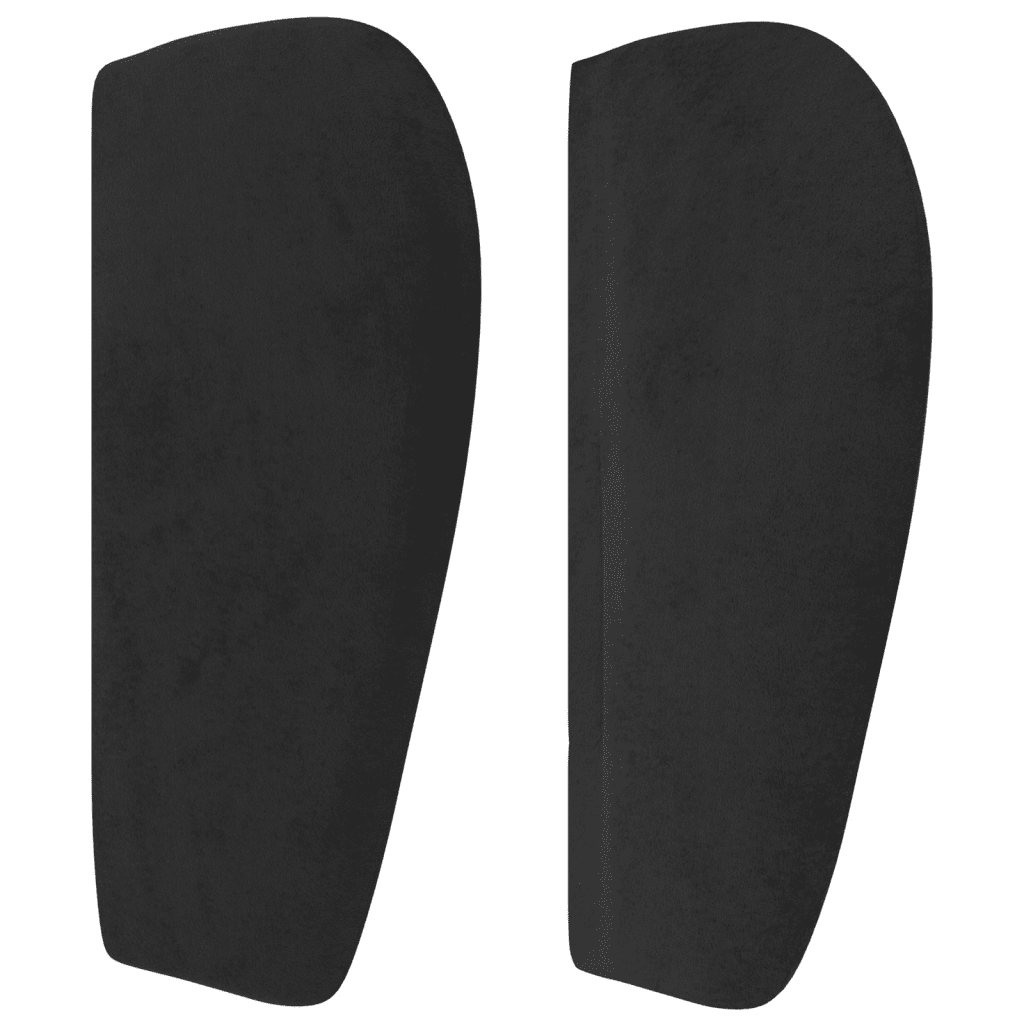 vidaXL Sommier à lattes de lit avec matelas Noir 100x200 cm Velours