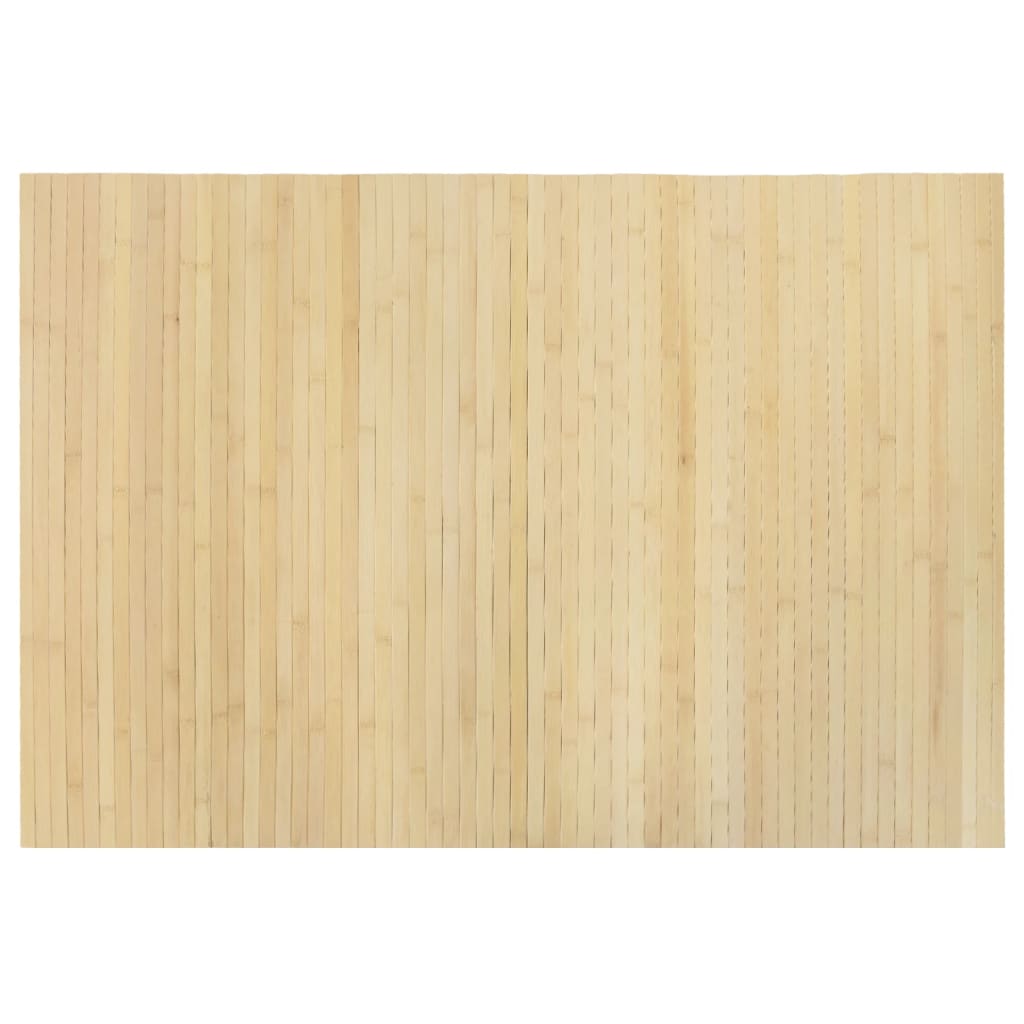 vidaXL Tapis rectangulaire naturel clair 70x100 cm bambou