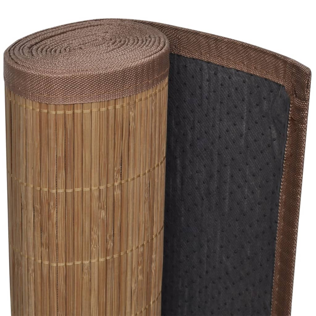 vidaXL Tapis en bambou 100x160 cm Marron