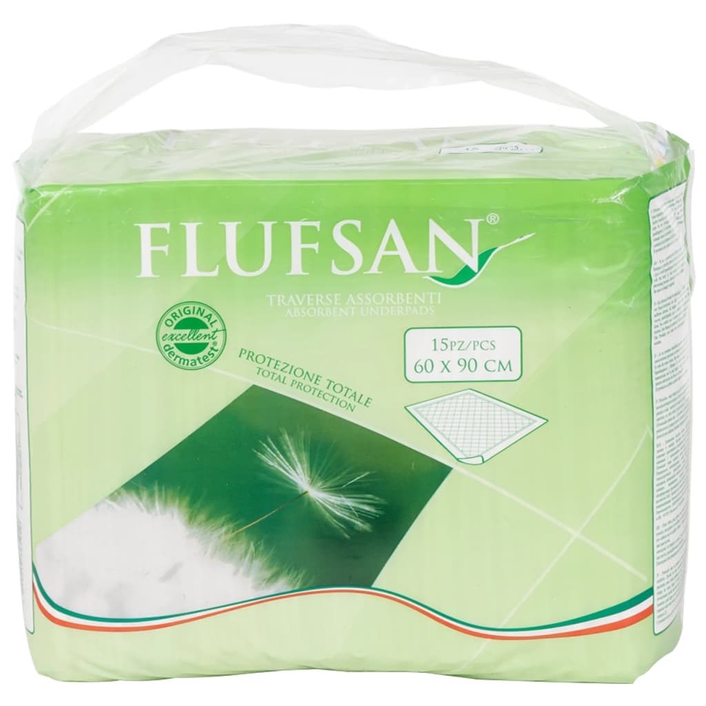 Flufsan Serviettes de lit d'incontinence 90 pcs 60x90 cm