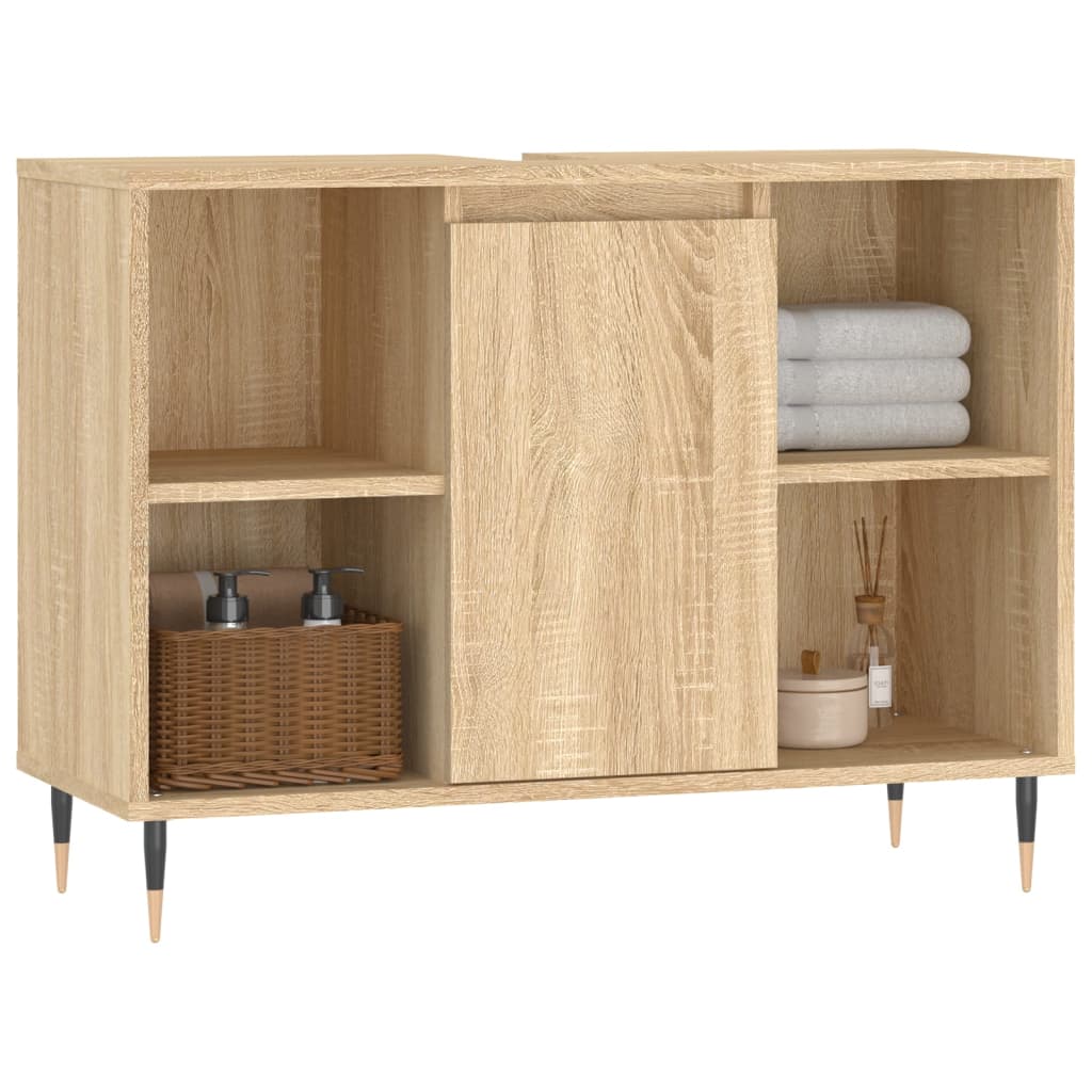 vidaXL Armoire salle de bain chêne sonoma 80x33x60cm bois d'ingénierie