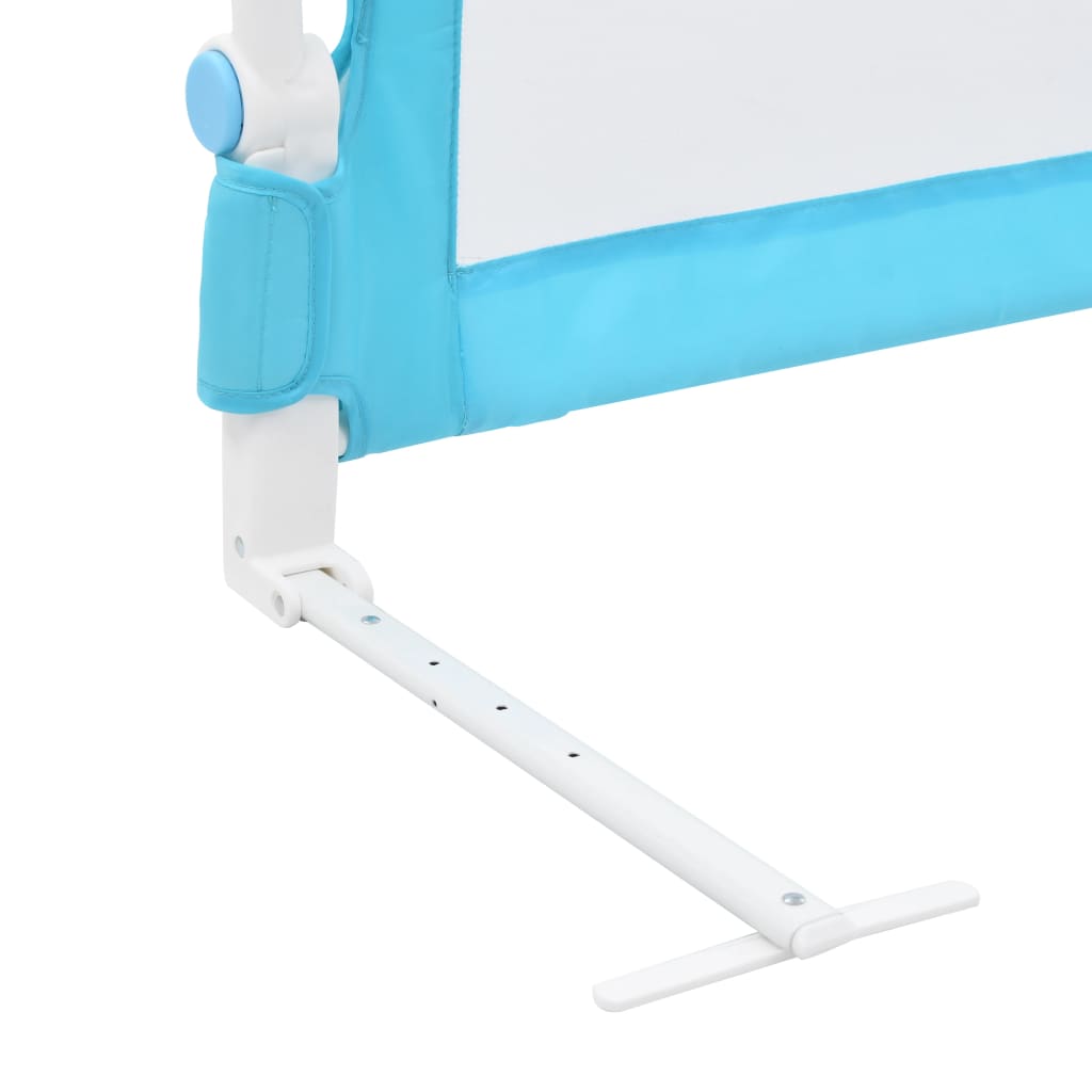 vidaXL Barrière de sécurité de lit d'enfant Bleu 120x42 cm Polyester