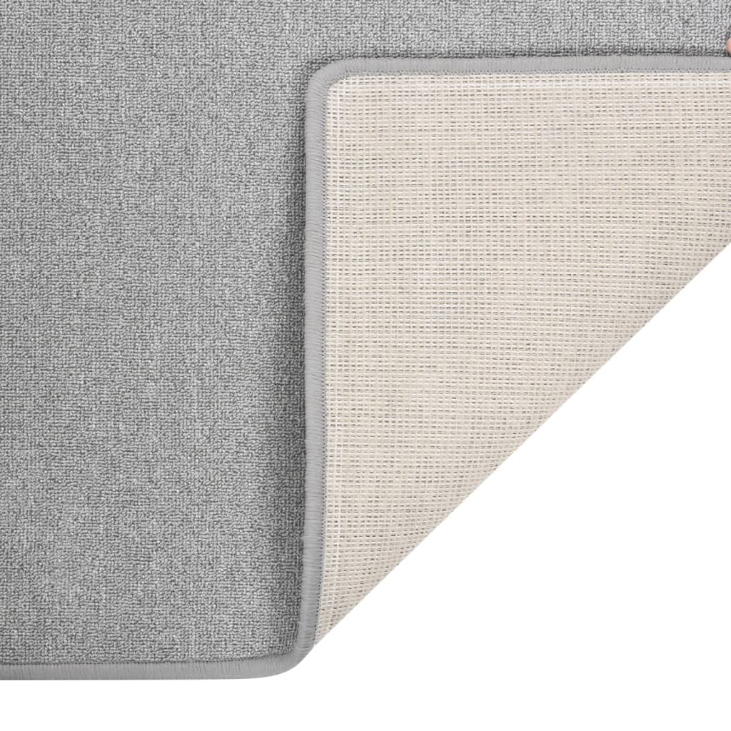 vidaXL Tapis de couloir Gris clair 80x250 cm