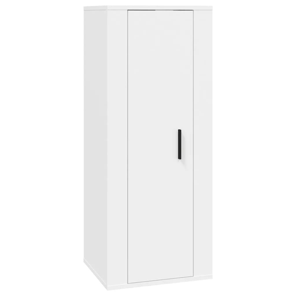 vidaXL Ensemble de meubles TV 3 pcs Blanc Bois d'ingénierie