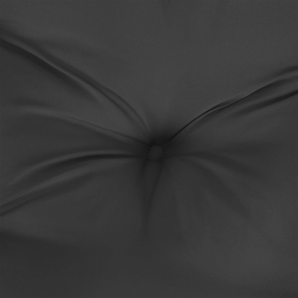 vidaXL Coussin de banc de jardin Noir 100x50x7 cm Tissu