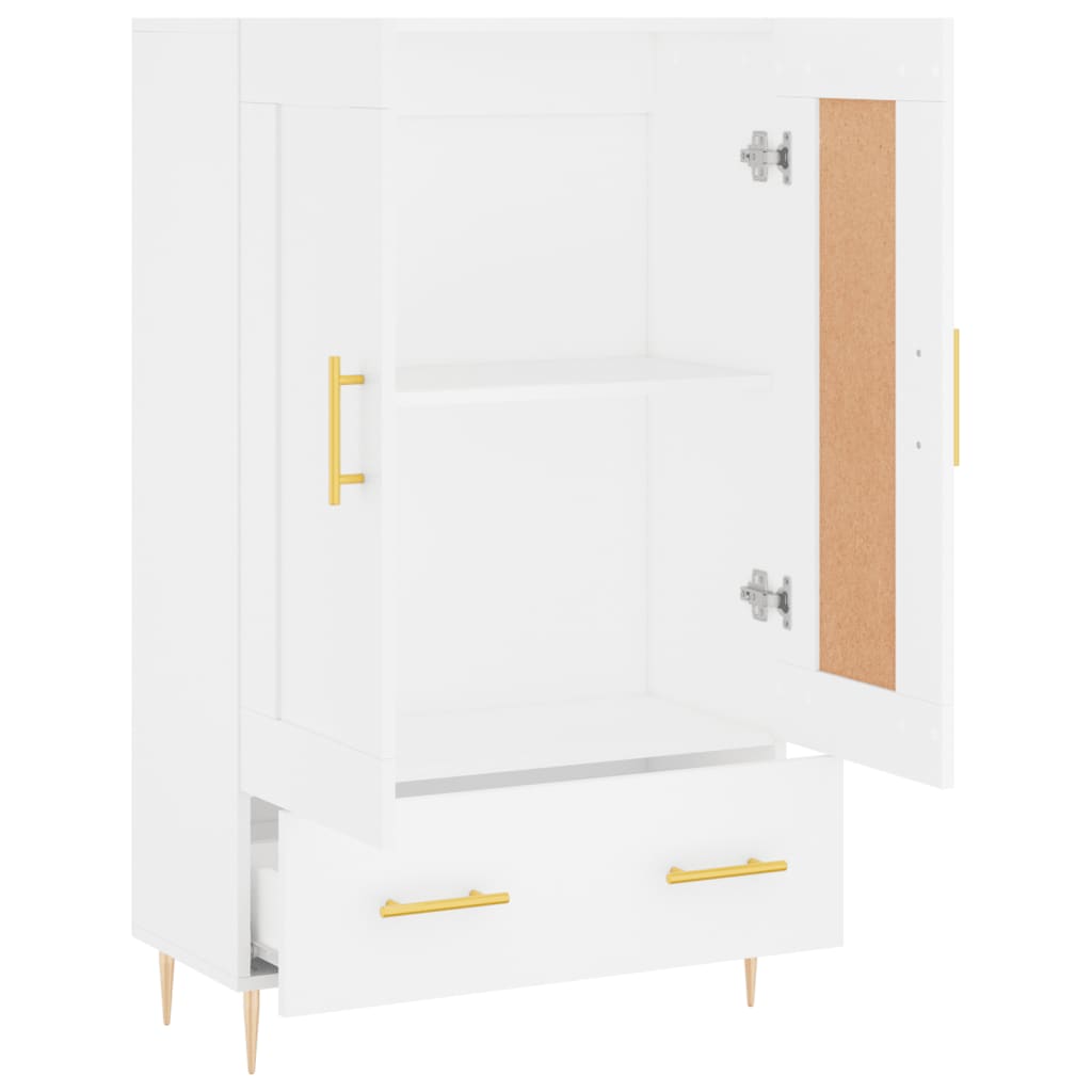 vidaXL Buffet haut blanc 69,5x31x115 cm bois d'ingénierie