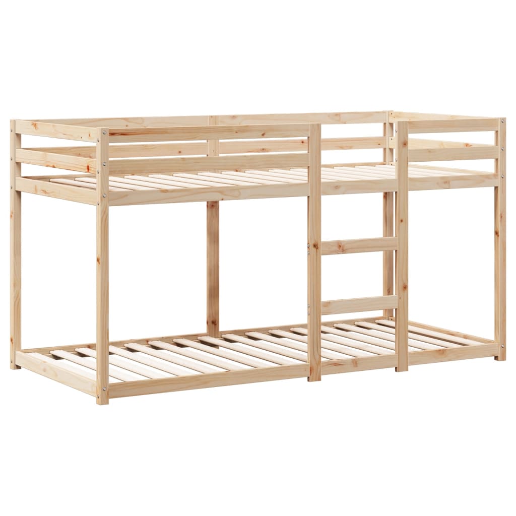 vidaXL Lit superposé avec toit 75x190 cm bois de pin massif