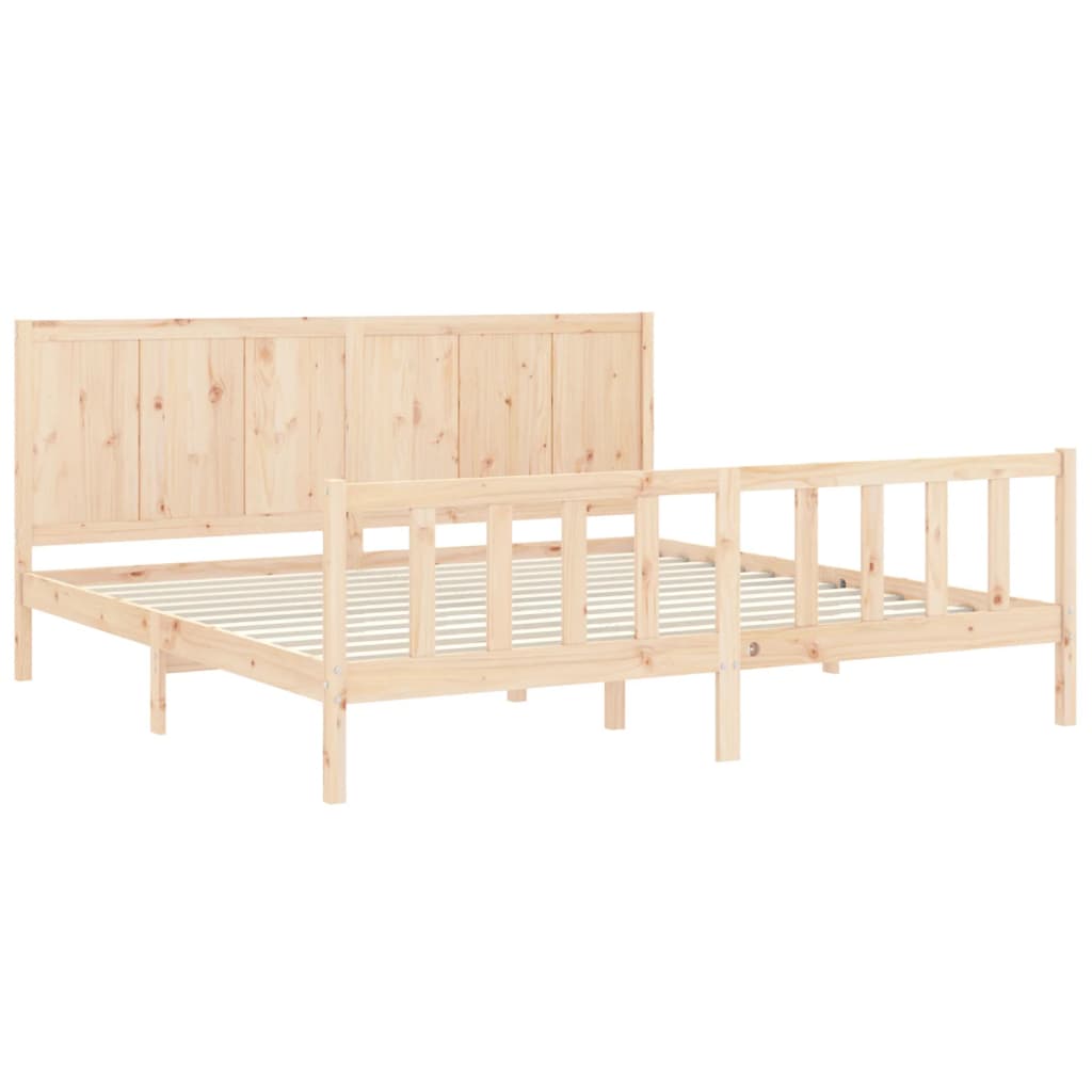 vidaXL Cadre de lit sans matelas bois massif de pin