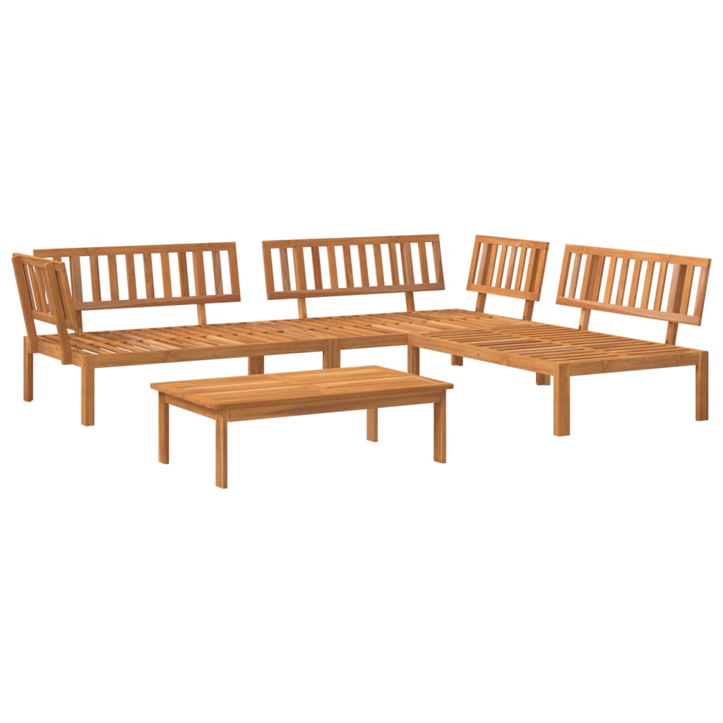 vidaXL Salon palette de jardin 4 pcs bois d'acacia massif