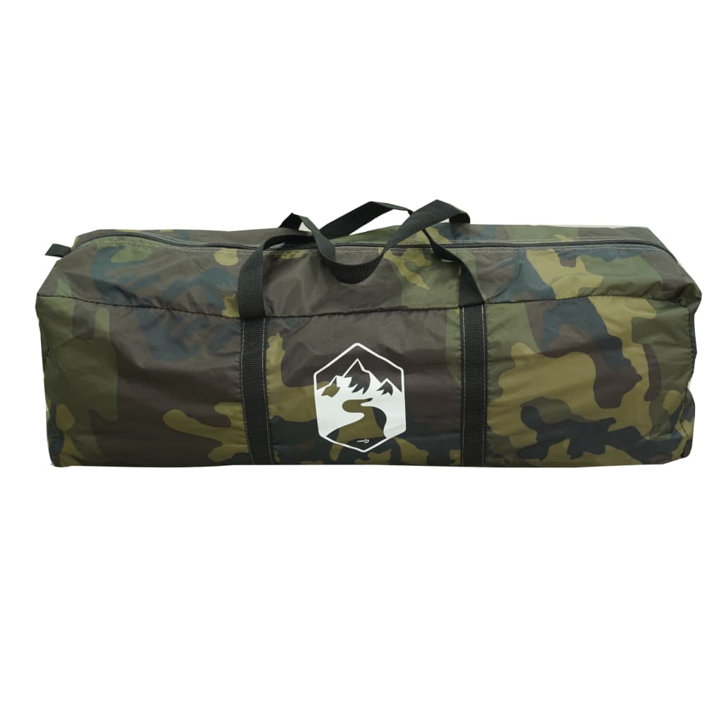 vidaXL Tente familiale tipi 6 personnes camouflage imperméable