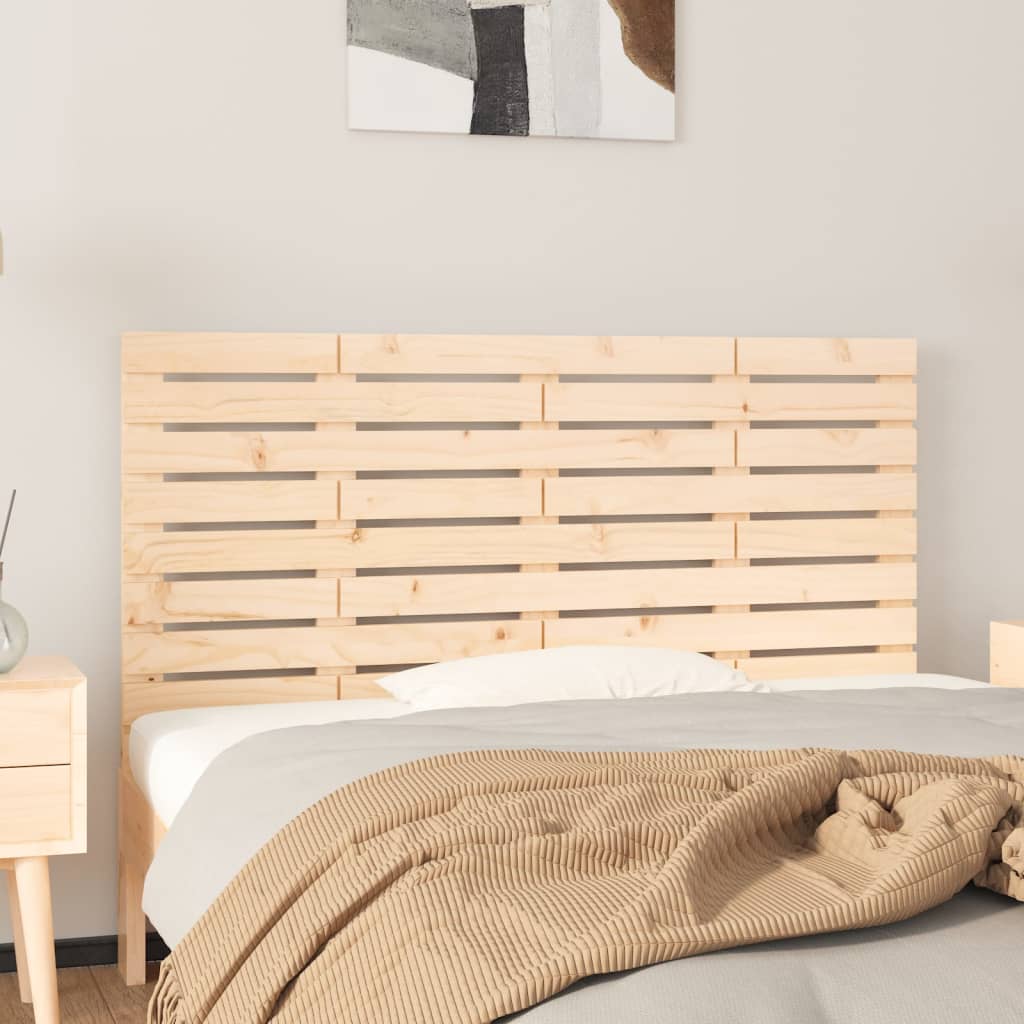 vidaXL Tête de lit murale 146x3x63 cm Bois massif de pin