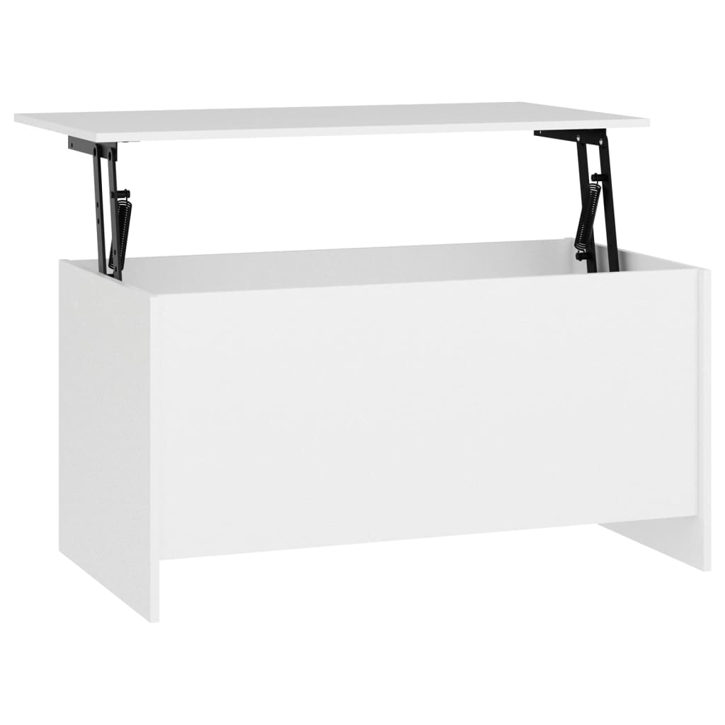 vidaXL Table basse Blanc 102x55,5x52,5 cm Bois d'ingénierie