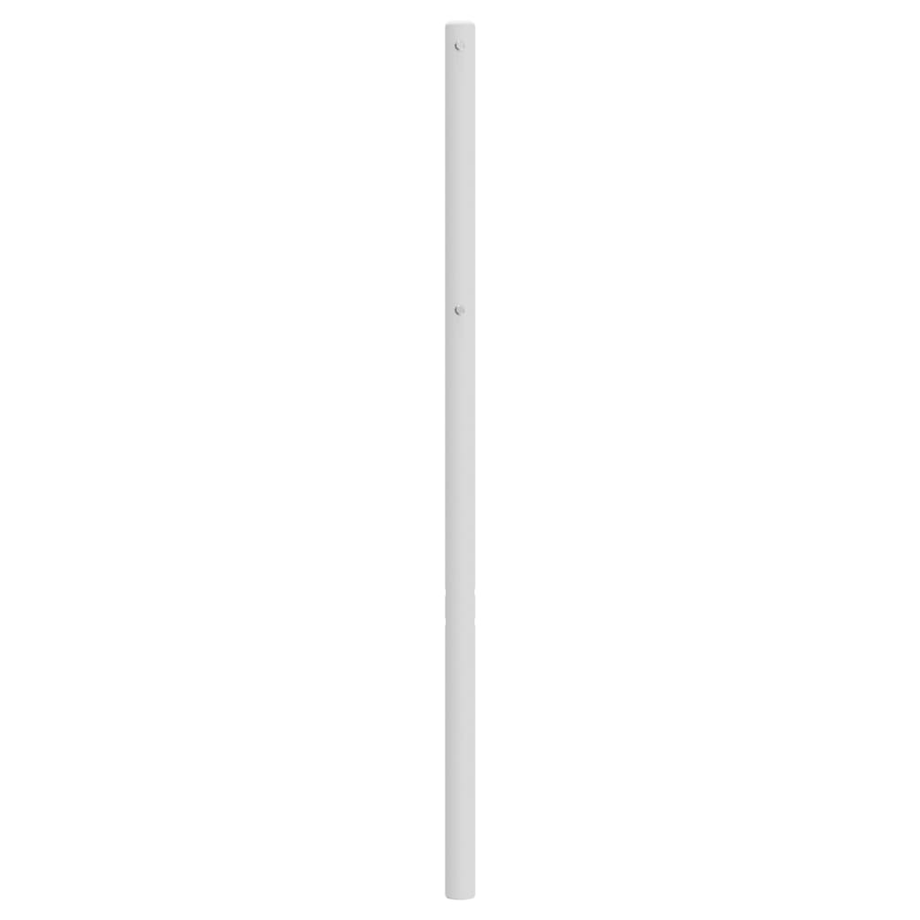 vidaXL Tête de lit métal blanc 100 cm