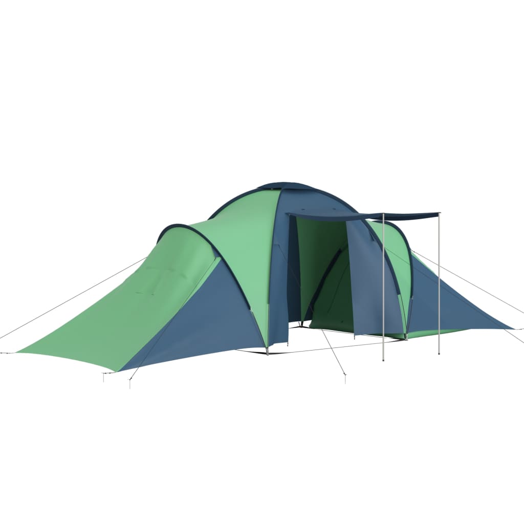 vidaXL Tente de camping pour 6 personnes bleu et vert
