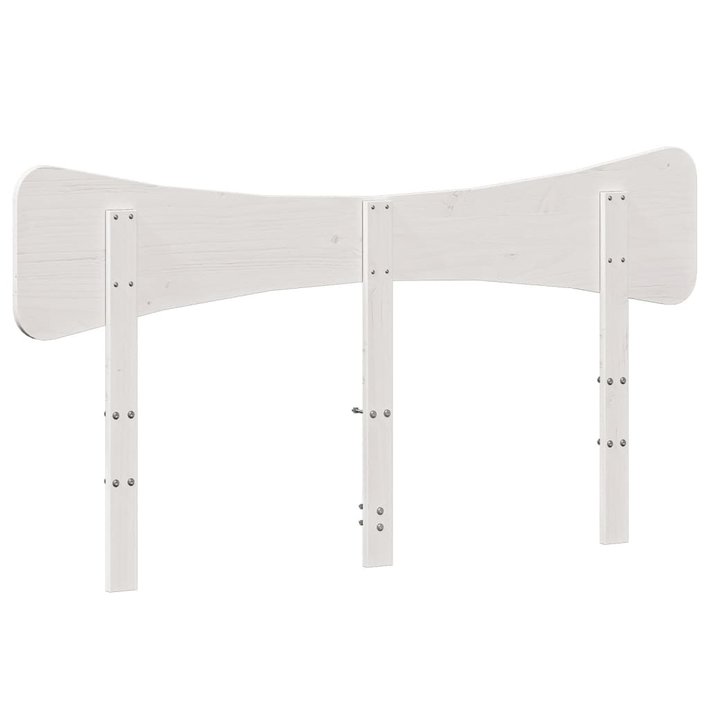 vidaXL Tête de lit blanc 140 cm bois massif de pin