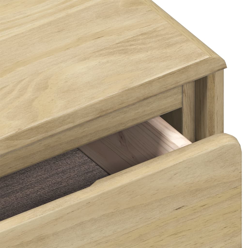 vidaXL Table console SAUDA chêne 89,5x36,5x73 cm bois de pin massif