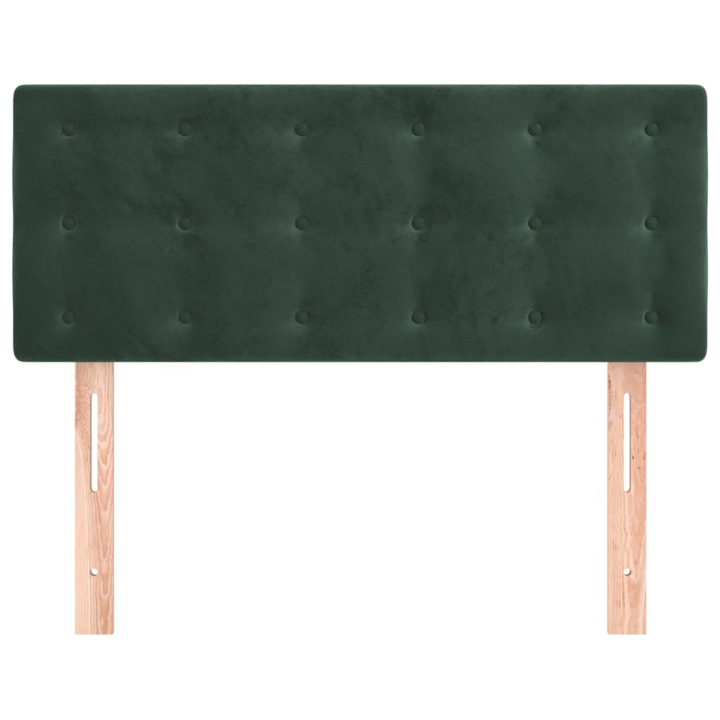 vidaXL Tête de lit Vert foncé 80x5x78/88 cm Velours