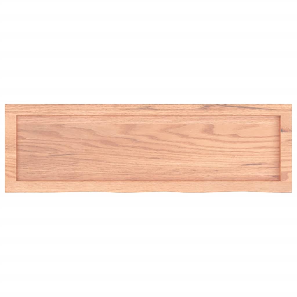 vidaXL Comptoir de salle de bain marron 100x30x(2-4) cm bois traité