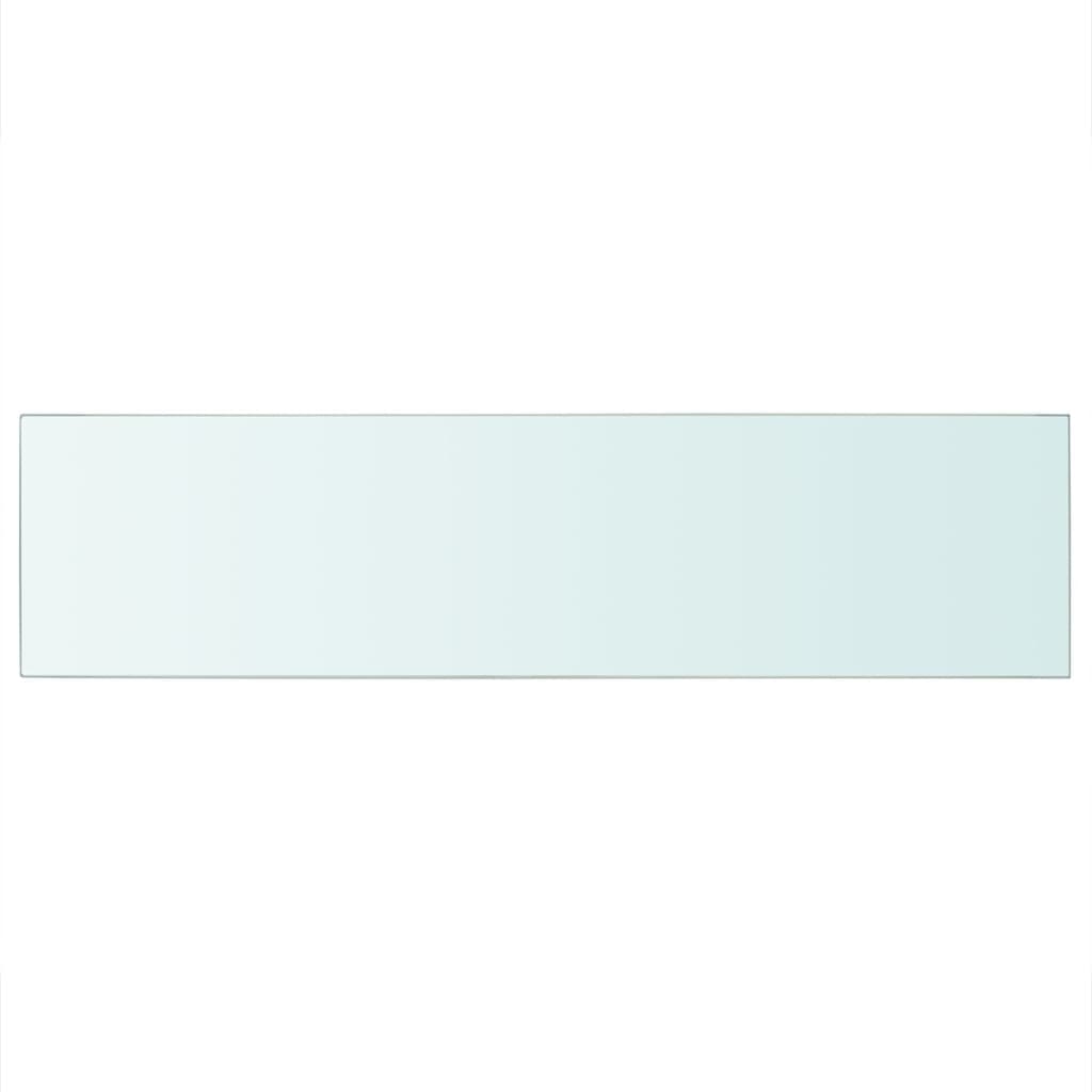 vidaXL Panneau pour étagère Verre transparent 100 x 25 cm