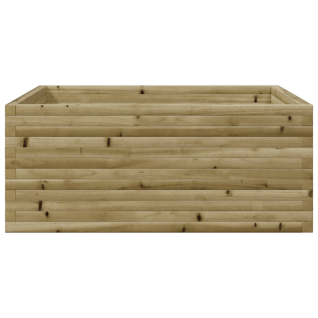 vidaXL Jardinière 110x110x46 cm bois de pin imprégné