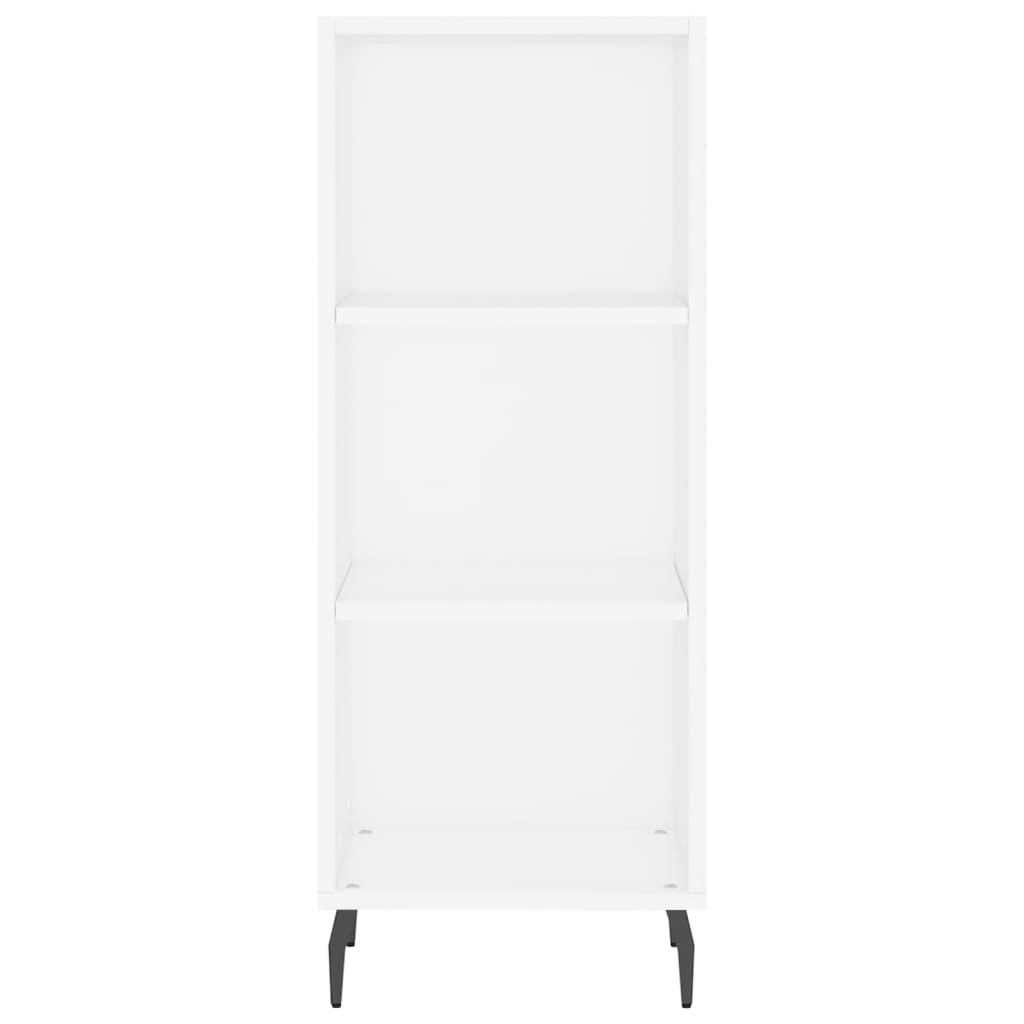 vidaXL Buffet haut Blanc 34,5x34x180 cm Bois d'ingénierie