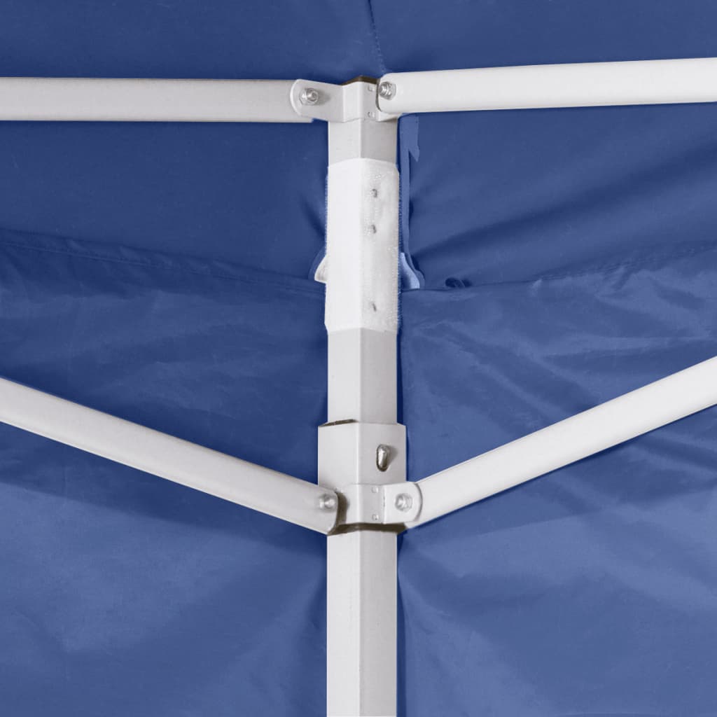 vidaXL Tente pliable avec 4 parois Bleu 3 x 3 m
