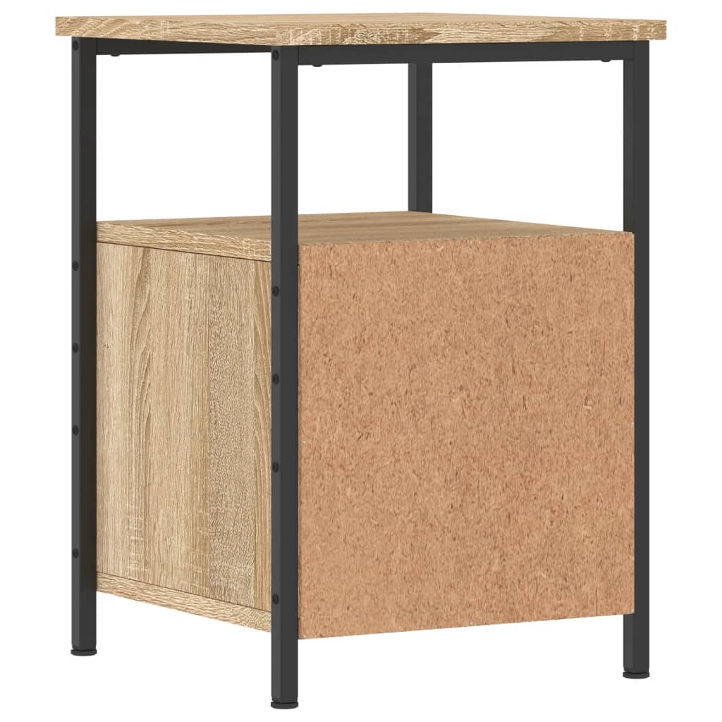 vidaXL Table de chevet chêne sonoma 34x35,5x50 cm bois d'ingénierie