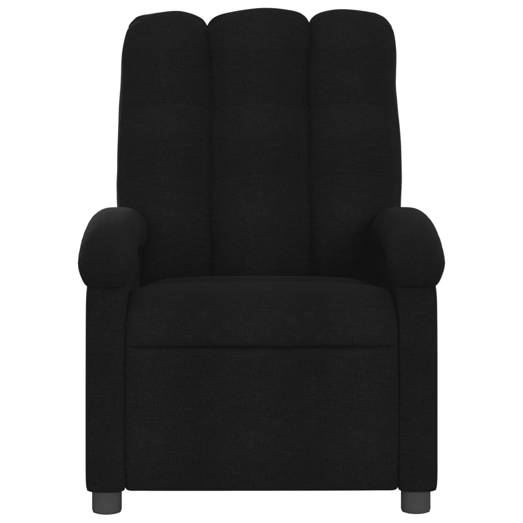 vidaXL Fauteuil de massage inclinable électrique Noir Tissu