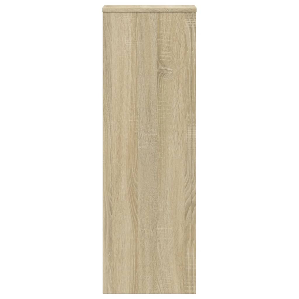 vidaXL Support pour plantes chêne sonoma 33x33x100cm bois d'ingénierie