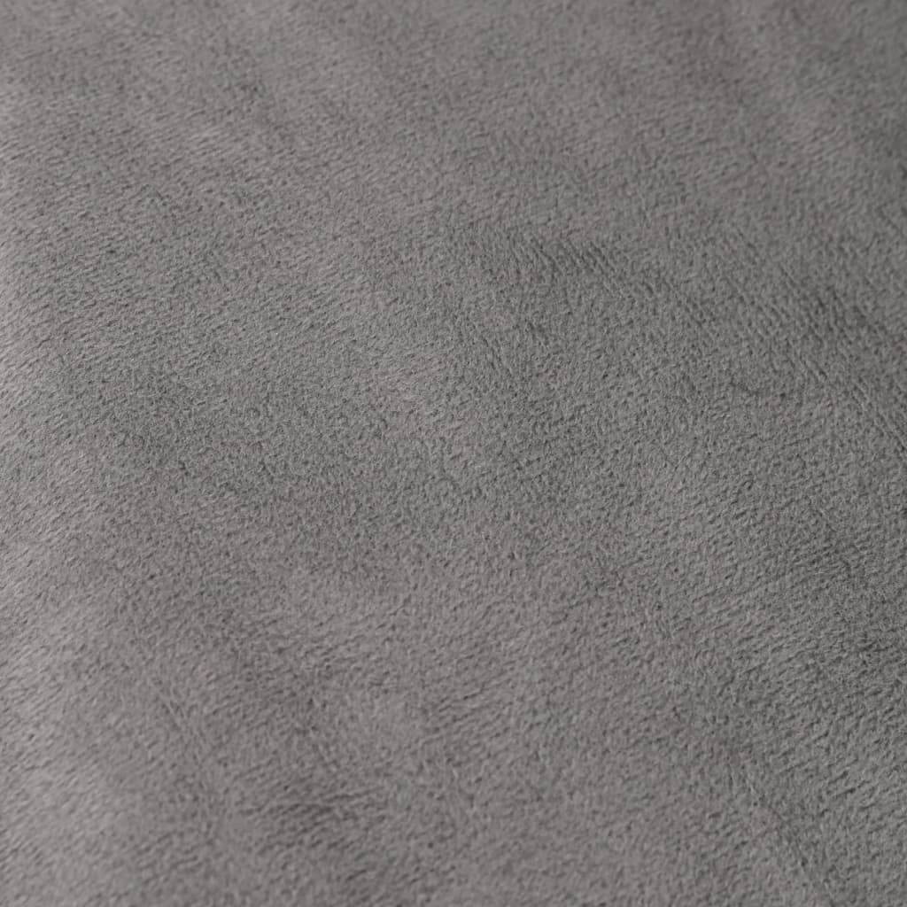 vidaXL Couverture lestée avec housse Gris 120x180 cm 5 kg Tissu