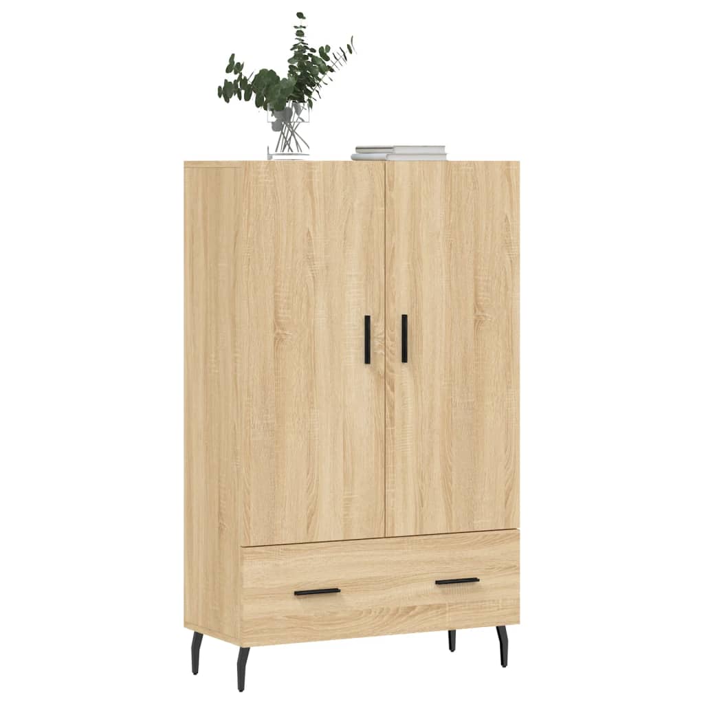 vidaXL Buffet haut chêne sonoma 69,5x31x115 cm bois d'ingénierie