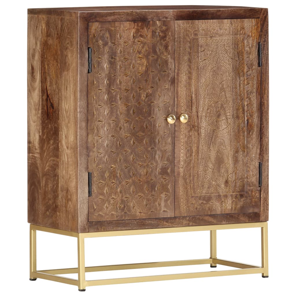 vidaXL Buffet 60 x 30 x 75 cm Bois de manguier massif