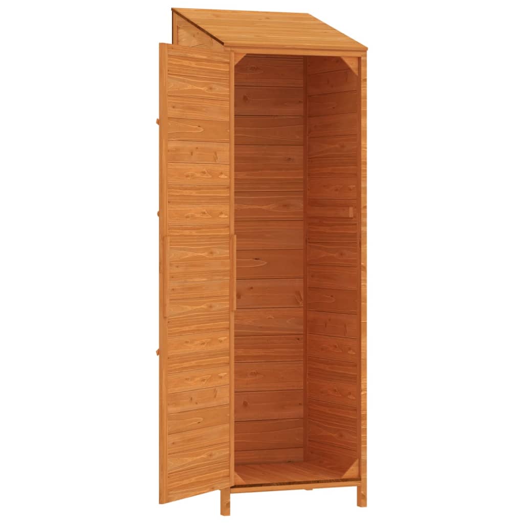 vidaXL Remise de jardin Marron 55x52x174,5 cm Bois de sapin solide