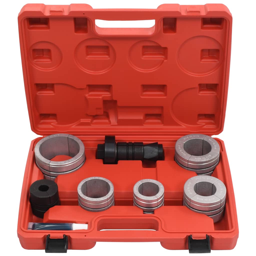 vidaXL Kit d'expandeur de tuyau 8 pcs Acier au carbone et aluminium