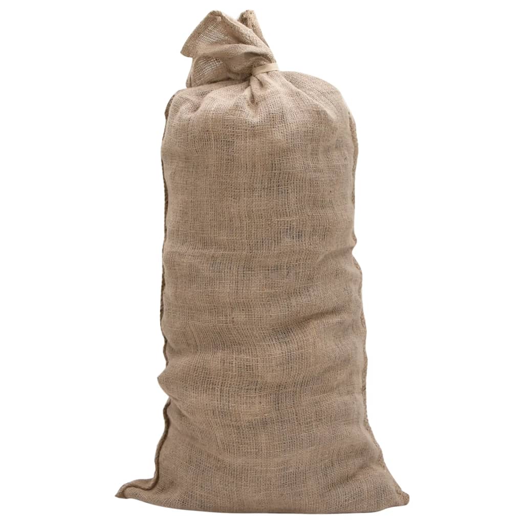 vidaXL Sacs en jute 10 pcs 65x135 cm 100 % jute 220 g/m²