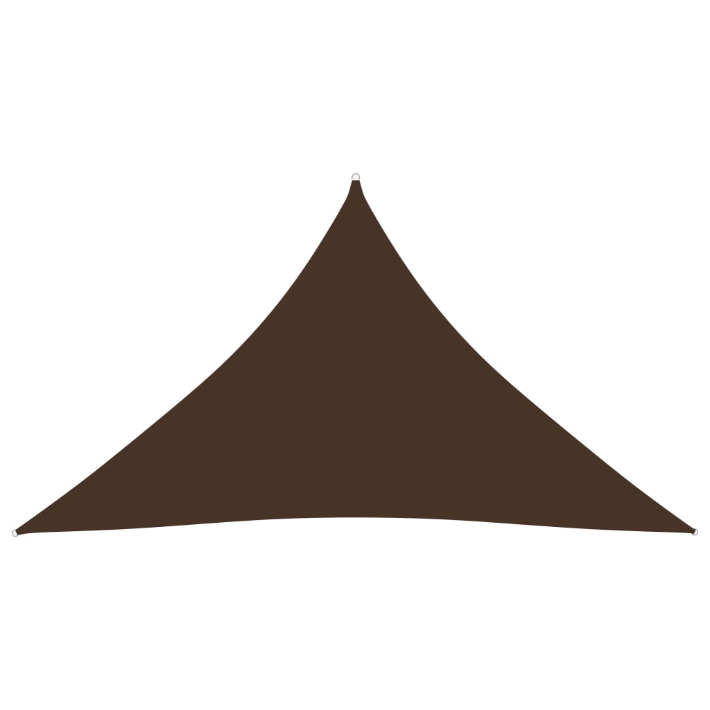 vidaXL Voile de parasol tissu oxford triangulaire 4x4x5,8 m marron