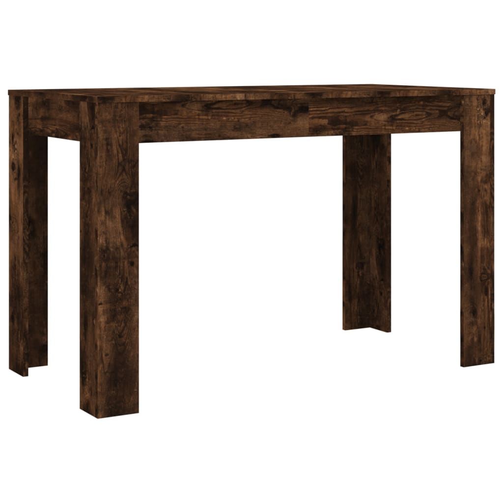 vidaXL Table à dîner chêne fumé 120x60x76 cm bois d'ingénierie