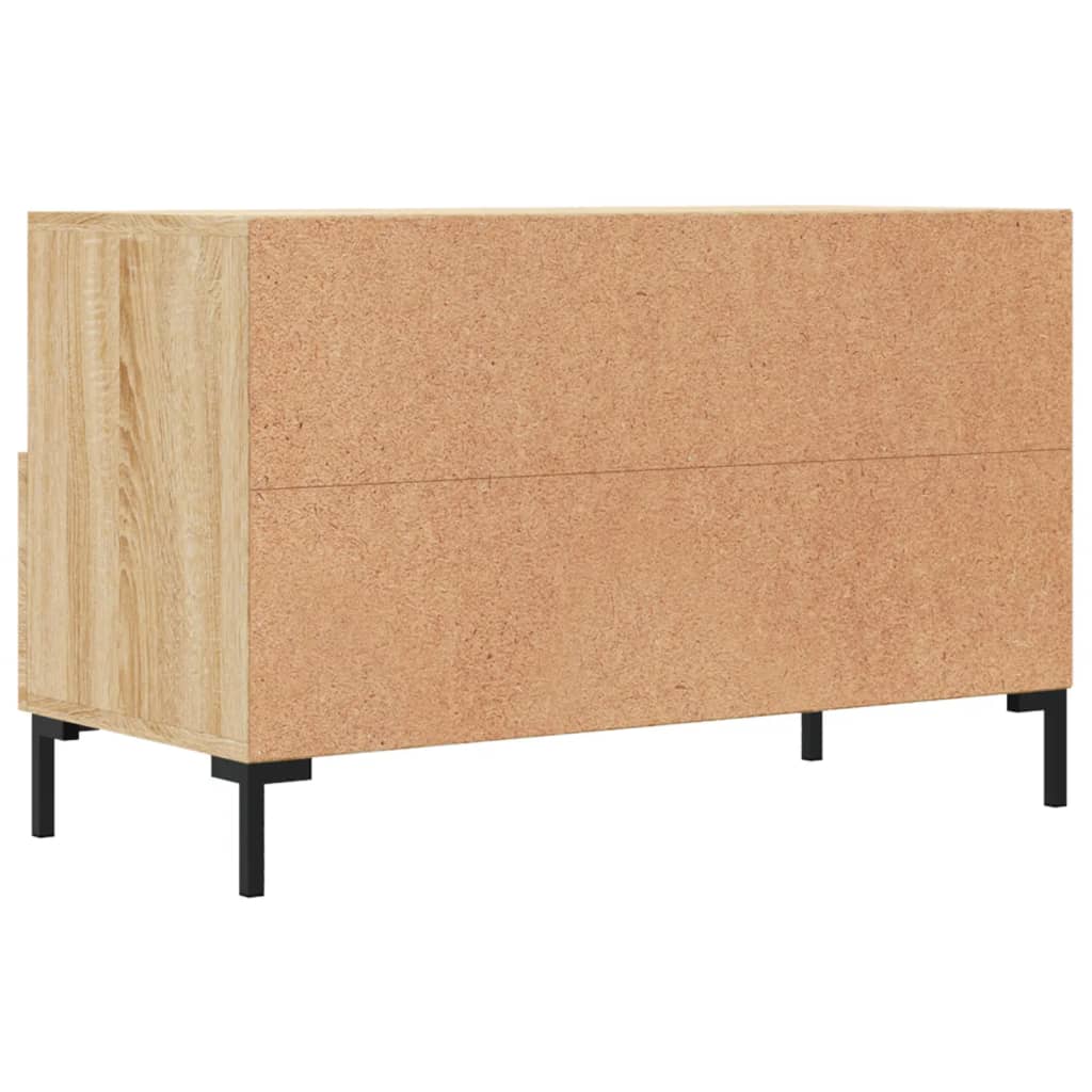 vidaXL Meuble TV Chêne sonoma 80x36x50 cm Bois d'ingénierie