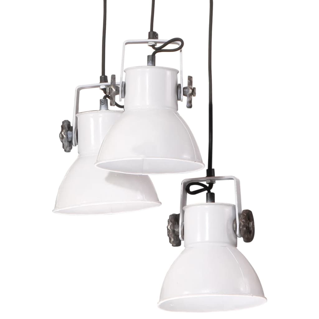 vidaXL Lampe suspendue 25 W blanc 30x30x100 cm E27