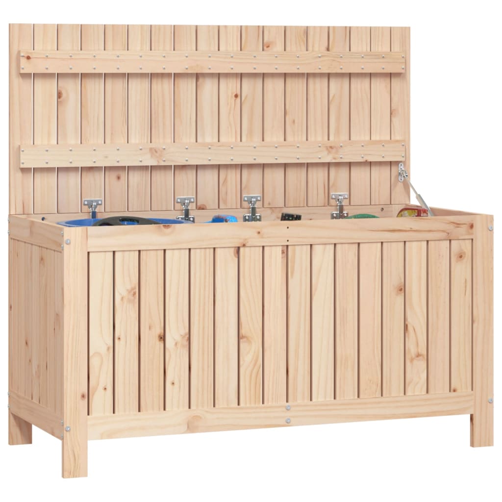 vidaXL Boîte de rangement de jardin 115x49x60 cm Bois massif de pin